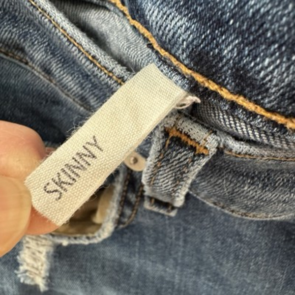 Rag & Bone Womens Cropped Skinny Jeans La Paz Sz 32 Stretch Casual Distressed - Picture 5 of 8